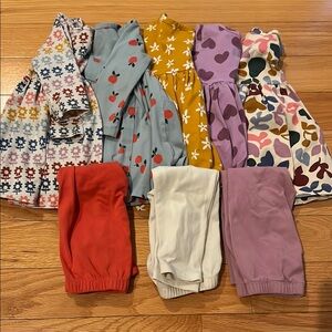 Hanna Andersson Bundle Colorful Tunic and Leggings Set